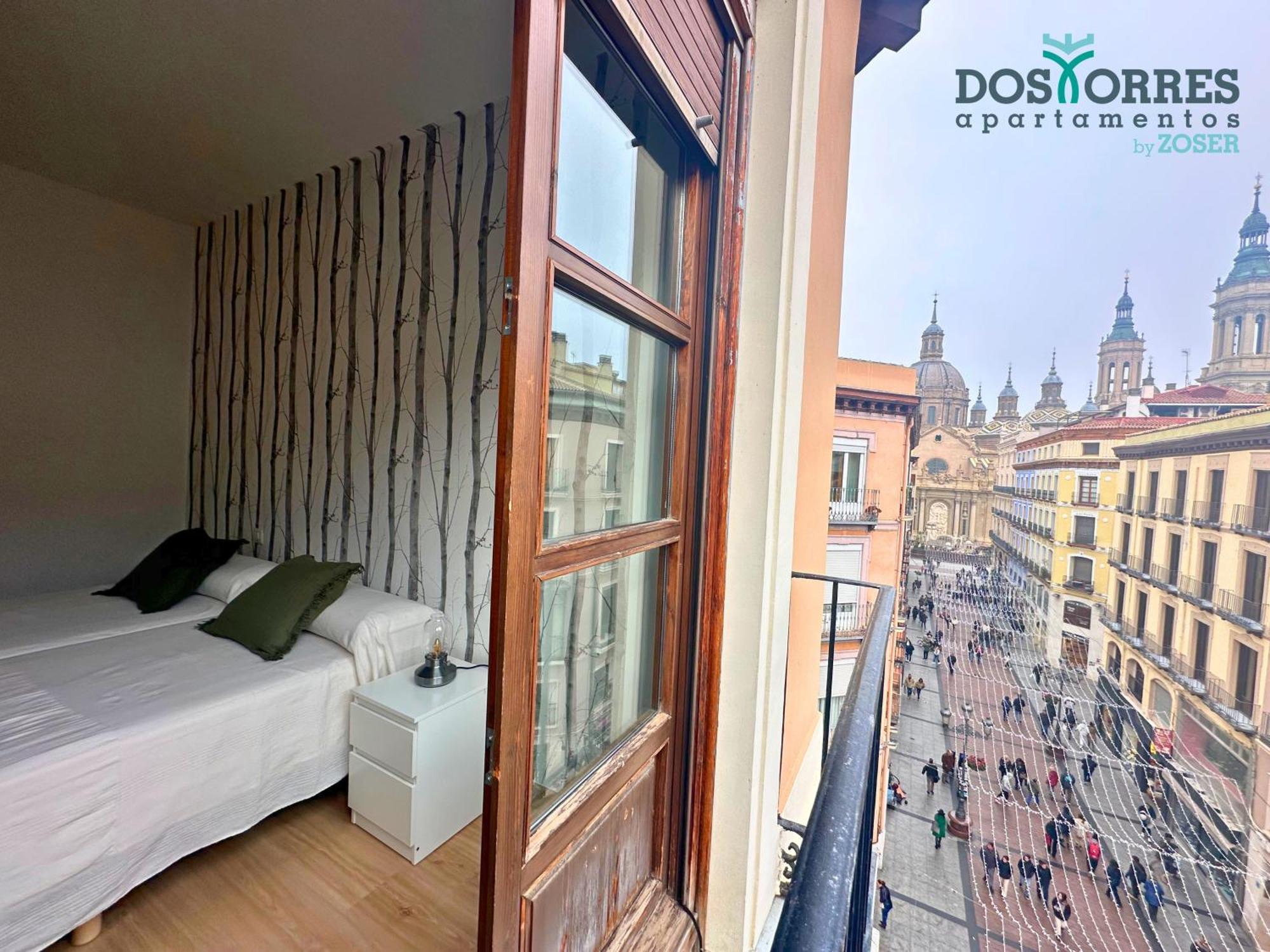 Apartamentos Dos Torres Pilar - Balcones con vistas al Pilar Zaragoza Exterior foto